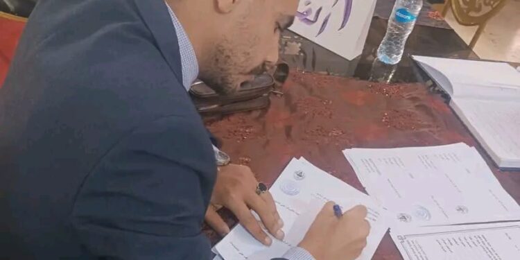 محمد هلال يتقدم رسميًا بترشحه لمقعد الشباب بنقابة محامي جنوب الجيزة