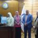 رئيس جامعة بني سويف يسلّم أول مقررات دراسية بطريقة برايل لطالبة من ذوي الإعاقة البصرية