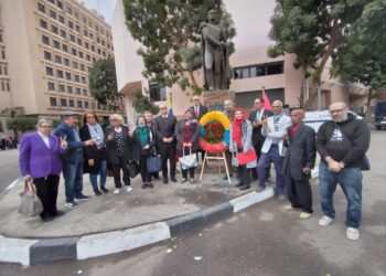 نجلاء الجزار تمثل  المصري الديمقراطي الاجتماعي في إحياء الذكرى 195 لرحيل سيمون بوليفار بالقاهرة
