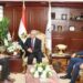 محافظ بني سويف يستقبل القائم بأعمال رئيس الجامعة لتقديم التهنئة بتوليه مهام منصبه الجديد