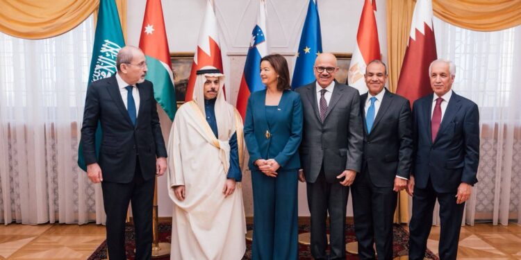 وزير الخارجية يشارك في اجتماع اللجنة الوزارية العربية الإسلامية بشأن غزة المنعقد في سلوفينيا