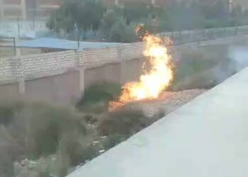 السيطرة على حريق محدود بجوار خط غاز بأسيوط دون خسائر بشرية