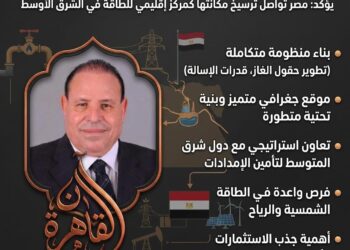 خبير الطاقة الدولي الدكتور الجوهري الشبيني: مصر تواصل ترسيخ مكانتها كمركز إقليمي للطاقة في الشرق الأوسط