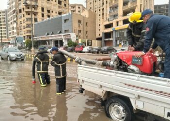 جهود مكثفة للحماية المدنية ببني سويف لمجابهة تداعيات موجة الطقس السيئ