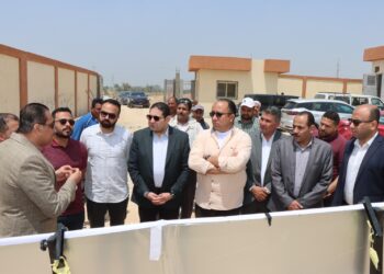 نائب محافظ بني سويف يتفقد مشروع محطة معالجة الصرف الصحي بقرية جزيرة أبو صالح ضمن “حياة كريمة”