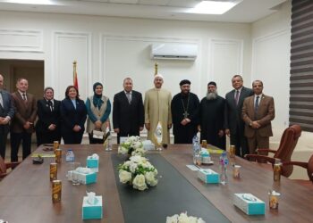 وفد من بيت العائلة بأسيوط يزور الجامعة الأهلية لتهنئة رئيسها الجديد لبحث سبل التعاون المشترك