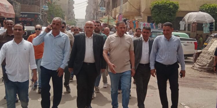 السكرتير العام ببني سويف يشرف على حملة نفذتها لجنة حصر المُنشآت والكيانات غير المُرخصة بمركز ناصر