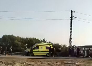 إصابة عدد من طالبات جامعة مدينة السادات في حادث مروري بطريق القاهرة – الإسكندرية الصحراوي