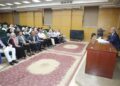محافظ بني سويف يلتقي حملة الدكتوراه والماجستير من العاملين بالديوان العام والوحدات المحلية